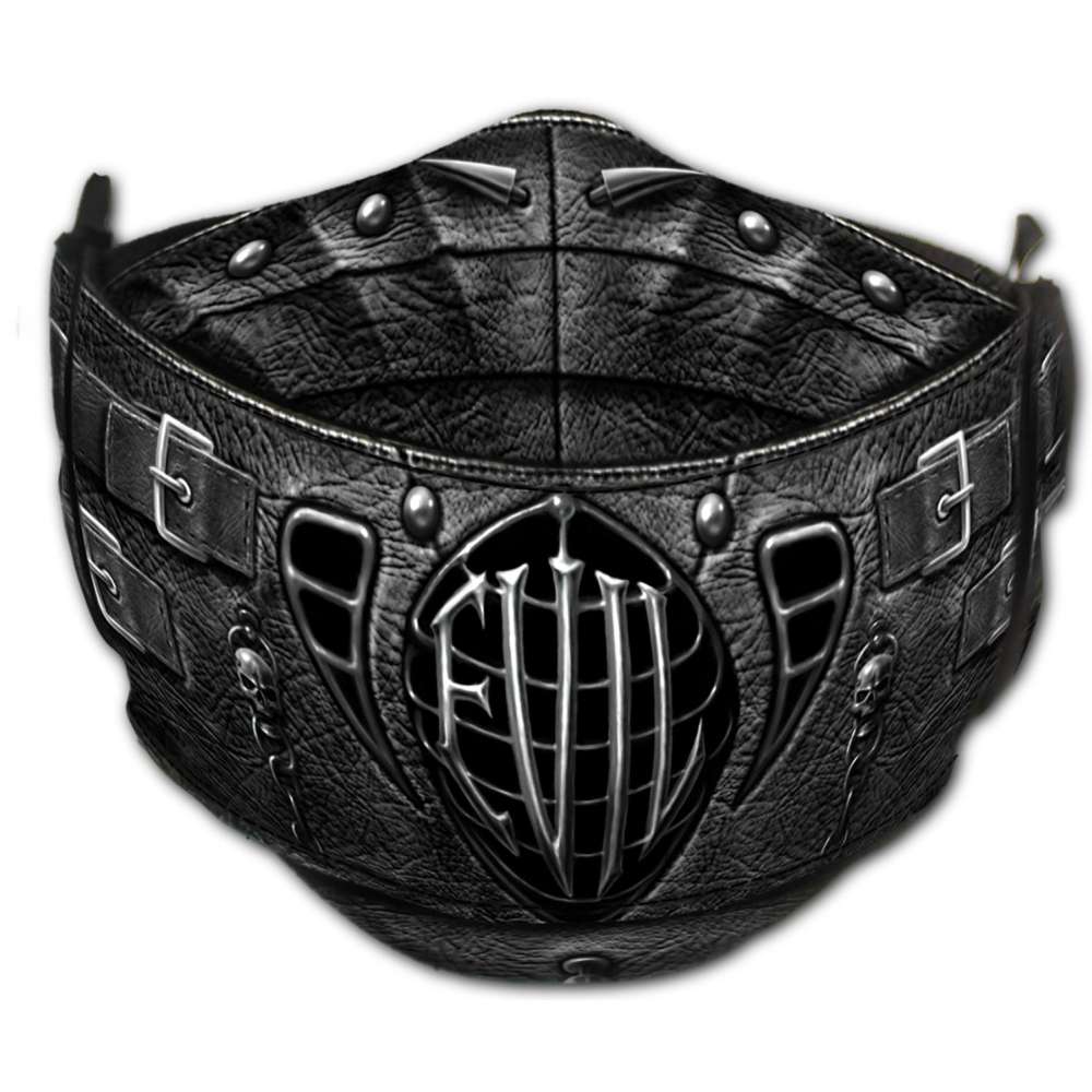 Spiral Face mask EVIL Face mask Black